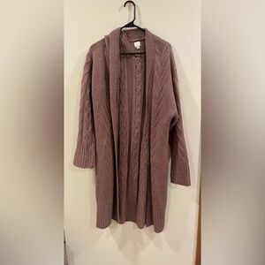 A new day mauve cardigan. Size medium
